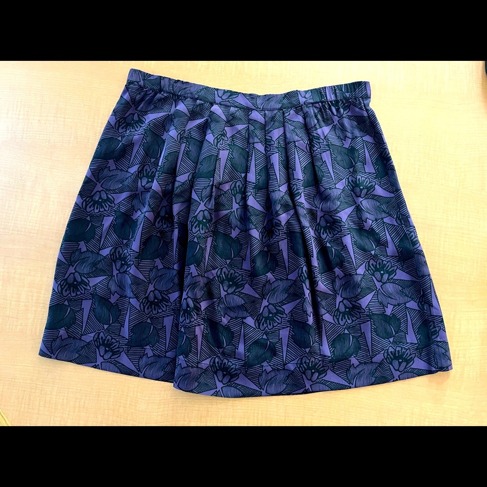 Vintage Purple Madras Skirt - M